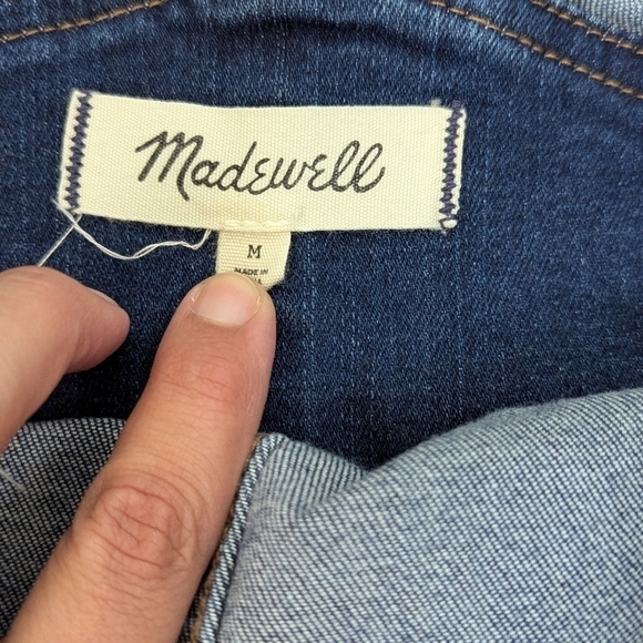 Madewell Roadster Blue Jean Overalls Size M - Picture 12 of 12
